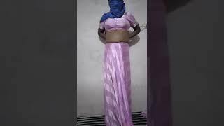 Blind Eye Saree Drapping Challenge [upl. by Dilahk]