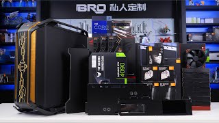 「BRO」4K PC BUILD Cooler Master C700M With Carbon Fiber Tube13900KSRTX4090酷冷至尊C700M黑金碳纤维管pcbuild [upl. by Malti]