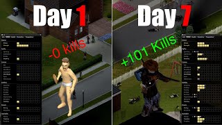 How to survive one week in Project Zomboid [upl. by Anella247]