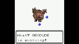 Shiny Geodude evolves into Graveler  Pokémon Crystal [upl. by Atela]