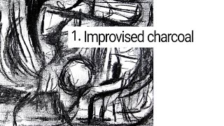 Improvised charcoal sketch TIRELS 1 [upl. by Marj]