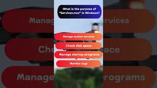 What is the Purpose of “Servicesmsc” in Windows quiz [upl. by Elynad]