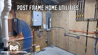 Post Frame Home Utility Room Tour [upl. by Isdnil32]