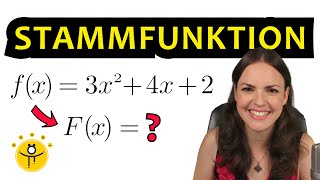 STAMMFUNKTION Polynomfunktion – Integral Polynom ganzrationale Funktionen integrieren [upl. by Arretahs453]