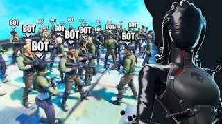 Winning Against a Lobby Full of Bots fortnitebots easywins BotLobby epicvictory deaf win [upl. by Lhok]