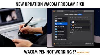 Wacom problem I wacom pen not working I wacom new updation problem I Mac Catalina with wacom [upl. by Ferris764]