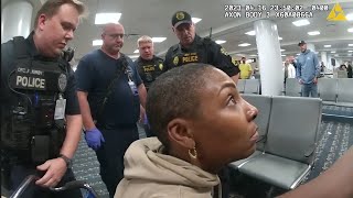 UNHINGED Woman Wreaks HAVOC In Airport [upl. by Ainer]