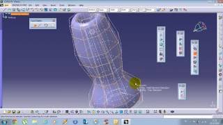 Catia imagine and shape Tutorial Net SurfaceExtrudedRevolve2 5 [upl. by Allen153]