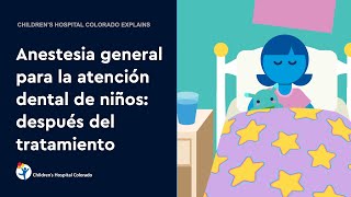 Anestesia general para la atención dental de niños después del tratamiento [upl. by Baggett]