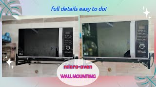 oven wall mount stand fix guide amp Unboxing in full details  oven ki wall mount stand kaise lagayen [upl. by Mccurdy]