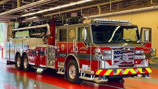 Cartersville Fire Department Adrieal Truck Leaving amp Returns Back To The Station 1 [upl. by Anits]