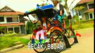 Naik Becak  Mega Utami Official Video [upl. by Nomyar842]