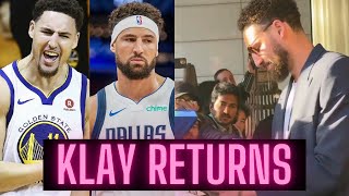 Klay Thompson Returns To Golden State To Play The Warriors With The Mavericks And Meets Fans [upl. by Jack]