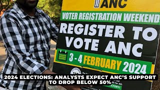 2024 Elections Analysts expect ANC’s support to drop below 50  NEWS IN A MINUTE [upl. by Yelsnya]