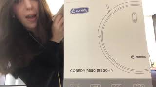 Coredy R550 R500 robot vacuum UNBOXING and SET UP and first impressions review [upl. by Derinna370]