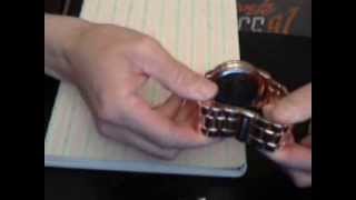 Adjusting watch band by removing links [upl. by Ailey]