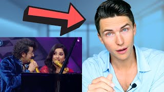 Vocal Coach Reacts Shreya Ghoshal amp Sonu Nigams Legendary Performance on Indian Idol [upl. by Anastos904]