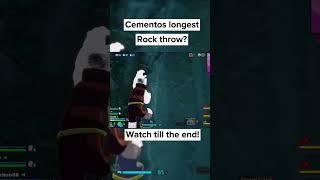 Cementos Unbelievable Longest Rock Throw Ever [upl. by Regina702]