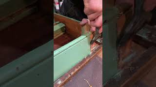 Regluing woodworking polishing furniture furniturerestoration handfishing restoration [upl. by Bonney]