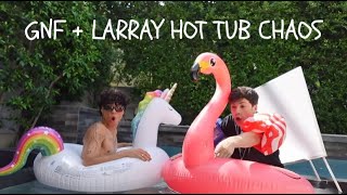 GeorgeNotFound and Larray hot tub stream  COMPILATIONBEST BITS [upl. by Giacobo]