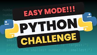 BEGINNERS ONLY Python Challenge No Experts Allowed EASY MODE [upl. by Zipporah]