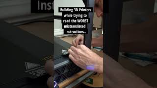 Instructions Unclear Building 3D Printers 3dprinting 3dprinted 3dprinter 3dprint [upl. by Selle199]