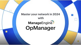 Best network monitoring software 2024  ManageEngine OpManager [upl. by Leahcim99]