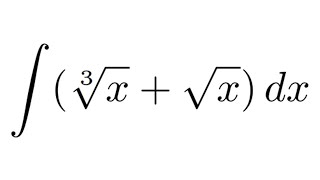 Integralrechnung Summe aus Wurzeln integrieren  INTEGRIEREN LERNEN 12 [upl. by Silvanus332]