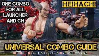 Heihachi universal combo guide Tekken8 I Heihachi combo tekken 8 I Tekken 8 Heihachi comboHeihachi [upl. by Lynnelle]