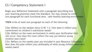 Writing Competency Standard One and Resources [upl. by Aleacim690]