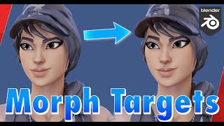 How to Use Morph Targets in Blender  Fortnite Blender Tutorial [upl. by Doggett]