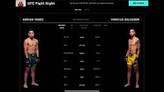 Adrian Yanez vs Vinicius Salvador Prediction UFCPredictions UFCVegas92 UFC [upl. by Iramaj]