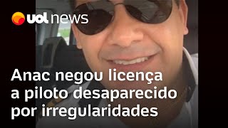 Helicóptero desaparecido em SP Anac negou licença a piloto por histórico de irregularidades [upl. by Aynotahs553]