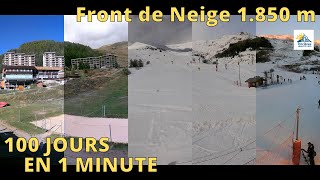 ORCIÈRES MERLETTE ⏩ TIMELAPSE 100JMIN [upl. by Enomad]