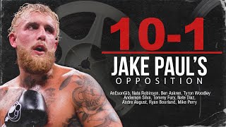 JAKE PAULS OPPOSITION  WHO HE FOUGHT [upl. by Marquita]