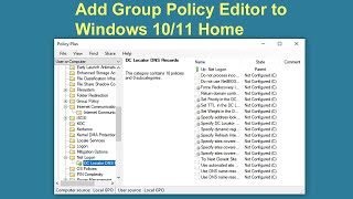 Gpeditmsc How to use gpedit feature in win10 Home Single Language edition32bit [upl. by Mackenie]