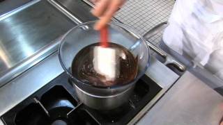 How to melt chocolate over a bain marie [upl. by Assiren71]