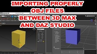 Importing obj objects from 3d max into Daz Studio [upl. by Dupin509]