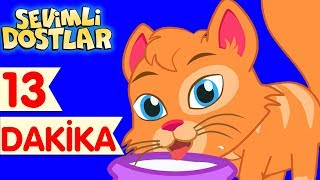 Kedi Miyav Dedi ve Sevimli Dostlar ile Çizgi Film Çocuk Şarkıları 2017 [upl. by Harak443]