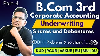 Bcom 3rd sem  Company  Corporate account  UNDERWRITING Problems and solutions  Part4 [upl. by Tihor]