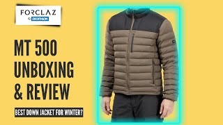 DOWN JACKET REVIEW Forclaz MT 500 is A Great Value [upl. by Ulphi141]