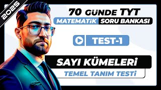 Sayı Kümeleri  Temel Tanım Testi1  TYT Matematik Soru Bankası Çözümleri  1Gün Ödev [upl. by Nomyt26]