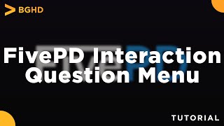 FivePD Interaction Questions Menu  Install Tutorial [upl. by Dodi803]