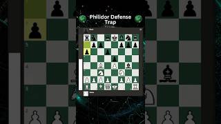 Queen Sacrifice against the Philidor Defense shorts chess [upl. by Heymann]