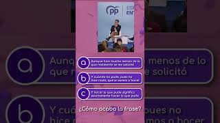 Hizo lo que pudo  ¿Cómo acaba la frase de marianorajoy quiz test juego [upl. by Johnette]