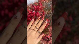 The Cutest Fall Nails nails nailart fallnails holonails dailycharme [upl. by Cut]