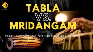 Tabla Vs Mridangam  USTAD ZAKIR HUSSAIN amp PATRI SATISH KUMAR [upl. by Olav]