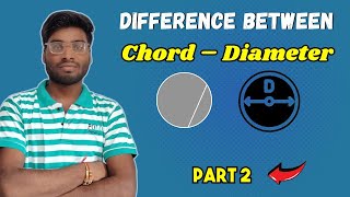 chord and diameter of a circle  chord  diameter  circle  difference [upl. by Lordan]