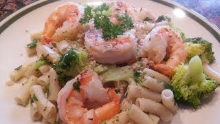 How to Cook a Healthy shrimp and broccoli with pasta Recipe [upl. by Ymeraj]