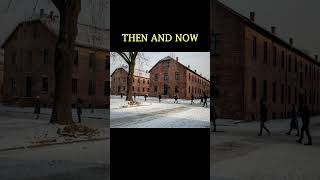 Then and Now AuschwitzBirkenau Concentration Camp ww2 history [upl. by Burkley913]